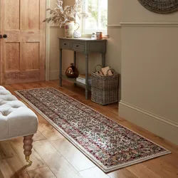 Teppich FLAIR RUGS "Sandford", beige (natur), B:66cm H:12mm L:300cm, Kunstfaser, Teppiche, Teppich, Sandford Vintage gemusterter Teppich