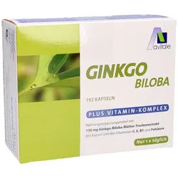 GINKGO 100 mg Kapseln+B1+C+E 192 St