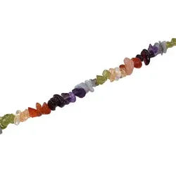 Firetti Kette ohne Anhänger Schmuck Geschenk Silber 925 Halsschmuck Halskette Edelstein, Made in Germany - mit Karneol, Citrin, Peridot, Amethyst, Aquamarin blau|bunt|gelb|grün|lila|rot|silberfarben