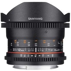 Samyang MF 12mm F3.1 Fisheye Video DSLR - Canon EF