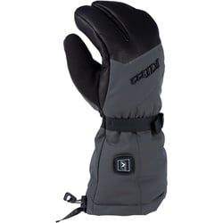 Klim Tundra HTD Beheizbare Snowmobil Handschuhe, schwarz-grau, Größe XL für Männer