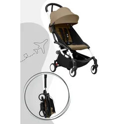 Stokke YOYO3 Buggy Gestell inkl. YOYO® 6+ Textilset / Reisebuggy / Kinderwagen / Yoyo 3, Bezugfarbe: Air France Blue, Gestellfarbe: Weiss