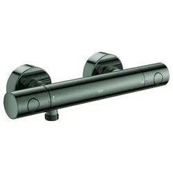 GROHE Thermostat-Brausebatterie Grohtherm 800 C, 34765 Wandmontage hard graphite, 34765A00 34765A00