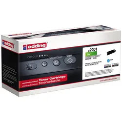 edding Tonerkartusche edding EDD-2201 cyan Toner kompatibel zu HP 203A (CF541A)