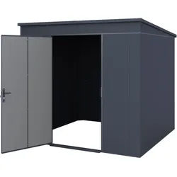 Weka Metall-Gerätehaus Gary Gr. 6 (242 x 248 cm) anthrazit (RAL 7016)