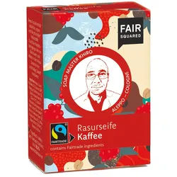 Fair Squared Fairtrade Jubiläum Rasurseife Kaffee 80 g Unisex