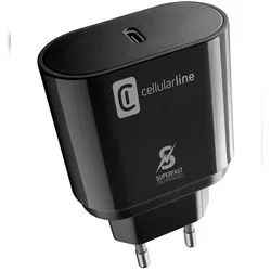 CellularLine Super Fast Charger Kit 25W - Schwarz - USB