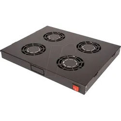 ROLINE 26210306 - 19'' Dachlüftereinheit, 2 Lüfter, grau