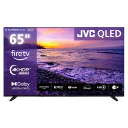 JVC LT-65VRQ3555 QLED-Fernseher (164 cm/65 Zoll, 4K Ultra HD, Fire TV, Fire TV / Smart TV, Dolby Vision HDR, Alexa Built-In, Triple-Tuner) schwarz