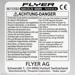 E-Bike Akku FLYER Panasonic E-Bike Akku Premium 26V 16Ah (NKY335B2) - Sattelrohr