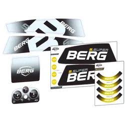 BERG Gokart Ersatzteil XL/XXL Rahmen - Aufkleber-Set B.Super Yellow