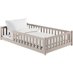 Kids Collective Bodenbett 120x200 cm in Kaschmir mit Matratze , Holz , 120x200 cm , Babymöbel & Kindermöbel, Kinderzimmer & Jugendzimmer, Kinderbetten