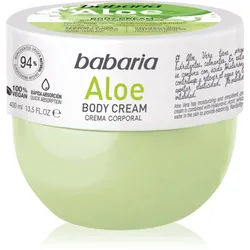 Babaria Aloe Vera hydratisierende Körpercreme für empfindliche Oberhaut 400 ml