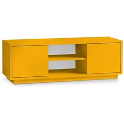 Aileenstore TV-Lowboard Fernsehertisch HiFi Kommode Sideboard Blickfangmöbel Orange