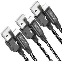 Alpha Electronics Iphone zu USB A Datenkabel Smartphone-Kabel, Lightning, USB Typ A, Lightning (100 cm), Schnellladung, Datenübertragung