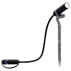 Paulmann Gartenleuchte Paulmann Plantini 93997 Beleuchtungssystem Plug & Shine LED-Gartenstra grau