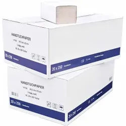 Handtuchpapier 24,5 x 23 cm, V-Falz, 1-lagig, 2 Kartons = 40 x 250 Blatt = 10.000 Blatt, SONDERAKTION