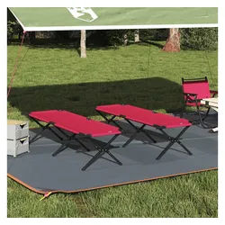 vidaXL Campingliege 193 x 69 x 45 cm Faltbare Sonnenliegen 2 Stück mit Tragetasche Rot 600 rot
