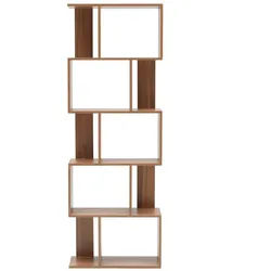 Mobili Rebecca Bücherregal Eichenfarben 24/60/171 cm , Eichefarben , Holzwerkstoff , 24x171x60 cm , Wohnzimmer, Regale, Bücherregale