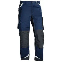 PKA Arbeitshose Flexolution Bundhose mit reflektierenden Applikationen blau|grau 24