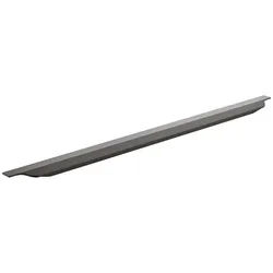 SO-TECH® Möbelgriff Schüco KONTUR Griffleiste mit Harpunensteg-Montage, ZUM EINFRÄSEN Länge 696 mm, Farbe schwarz gebürstet schwarz 3.9 cm x 69.6 cm x 2.0 cm