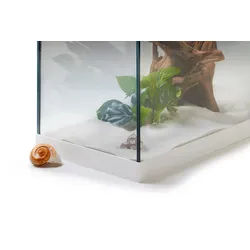 Aquarium Kiesblende Vario auf Wunschmaß in Weiß 5cm 300cm 140cm