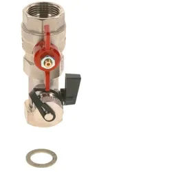 Buderus Kugelhahn VK mit T-Stück G 1" x 1/2" KFE, 63017675 63017675