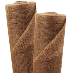 45m x 1m Jutegewebe 105g/m2 Jutematte Gartenjute Jute Stoff Sackleinen Juteband
