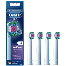Oral-B - Aufsteckbürsten 'Pro 3D White' in Weiß Zahnbürste 1 St weiss