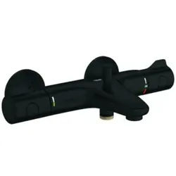 Grohe Wannen-Thermostat Grohtherm 800 1/2", Wandmontage, matt black
