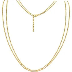 SilberDream Silberkette SilberDream Kette Fantasie 925 Silber (Halskette), Damen Kette Fantasie 925 Sterling Silber, vergoldet (Gelbgold 333) goldfarben