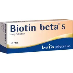 BIOTIN BETA 5 Tabletten 20 St Tabletten