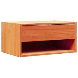 vidaXL Nachttisch Nachttisch Wachsbraun 50 x 32,5 x 24 cm Massivholz Kiefer (1-St) braun