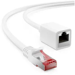 deleyCON deleyCON 3,0m CAT6 Patchkabel Verlängerung S/FTP Netzwerkkabel LAN LAN-Kabel
