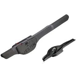 Westin Fishing Angelrutentasche W4 Rod Case Fits Rutenfutteral für 2 Ruten - 117cm 132cm 147cm 160cm (1-tlg), Expandierbare Rollentasche für größere Rollen grau 117cm | 16 cm