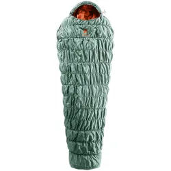 Deuter Schlafsack Exosphere +4° EL 3704224-2904-0 - Sage-Paprika - Reißverschluss rechts