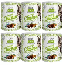 BRIT CARE Cat Snack Superfruits Chicken 6x100g