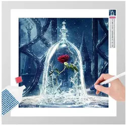 GOLDEN Kreativset GOLDEN Diamond Painting zubehör bilder Weihnachten (Rose und Wasser) rosa
