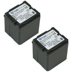Trade-Shop 2x Akku passend für Panasonic SD-300 SD-600 SD-707 HS-9 HS-20 HS-100 Kamera-Akku Li-Ion 2800 mAh (7,4 V)
