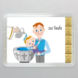 Goldbarren 5g Zur Taufe/Alles Gute (Flip)