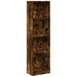 vidaXL Bücherregal Bücherregal Räuchereiche 40x24x176 cm Holzwerkstoff, 1-tlg.
