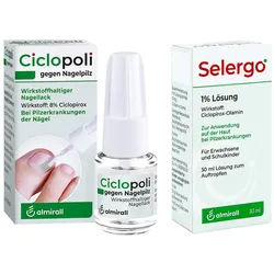 Ciclopoli gegen Nagelpilz (3.3 ml) + Selergo 1% Lösung (30ml)