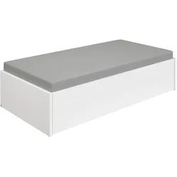 Paidi Ausziehbett , Weiß , Holz, Metall , 100x200 cm , Schlafzimmer, Betten, Ausziehbetten