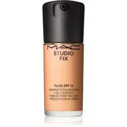 MAC Cosmetics Studio Fix Fluid SPF 15 24HR Matte Foundation + Oil Control mattierendes Make-up SPF 15 Farbton NW15 30 ml