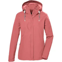 Outdoorjacke KILLTEC "KOS 61 WMN JCKT", Damen, Gr. 46, rot (hellrot), Obermaterial: 100% Polyester.Futter: 100% Polyester, Jacken Outdoorjacke, Funktionsjacke: wasser- und winddicht, atmungsaktiv, abnehmbare Kapuze