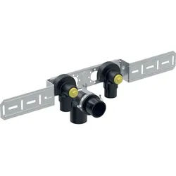 Geberit FlowFit Anschlusswinkel 90Gr vormontiert 2-fach Rg+ d16-Rp1/2 AblRs