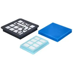McFilter HEPA-Filter 2x Filterset geeignet für Philips FC8010/01, FC8010/02, FC9331/09, FC9332/09, PowerPro Compact, passgenau, wie FC8010/02 schwarz