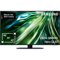 Samsung GQ50QN90DAT QLED Mini LED-Fernseher (125 cm/50 Zoll, 4K Ultra HD, Smart-TV, Neural Quantum 4K AI Gen2 Prozessor, Gaming Hub, bis zu 144Hz) schwarz
