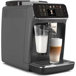PHILIPS Kaffeevollautomat "EP5547/90 5500 Series, 20 Kaffeespezialitäten (heiß oder eisgekühlt)", schwarz (matt, schwarz), B:24,6cm H:37,1cm T:43,3cm, Kaffeevollautomaten, LatteGo-Milchsystem, SilentBrew Technologie, Kaffeevollautomat, Topseller