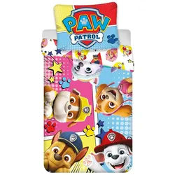 PAW PATROL Bettwäsche Paw Patrol Comic Kinderbettwäsche 100×135cm, 40×60cm, 100% Baumwolle